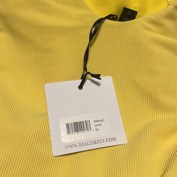 Beach Riot Reese One Piece Lemon Yellow Size XL / Lemon Yellow - Picture 4 of 5